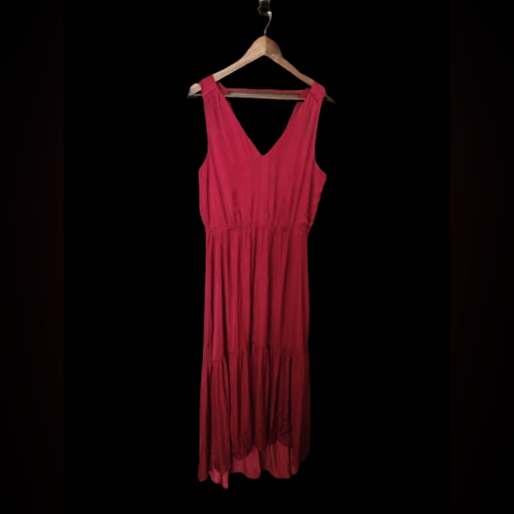 NWOT Banana Republic High Low Maxi Dress Maroon